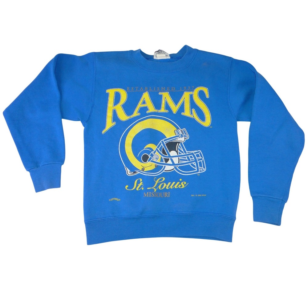 Vintage 1995 St Louis Rams Lee Sport Crewneck Sweatshirt Blue Mens M NFL 9900
